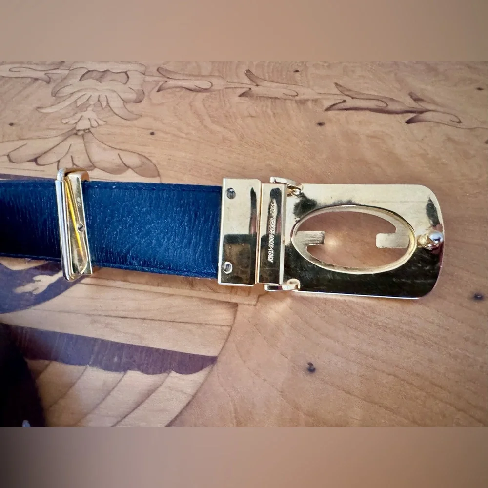 Authentic Gucci Brown Leather GG Buckle Belt | Made in Italy | Dust Bag - Picture 4 of 7